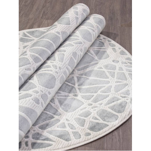Ковер MIRANDA ( МИРАНДА ) D967 - BLUE-CREAM ( Овал )