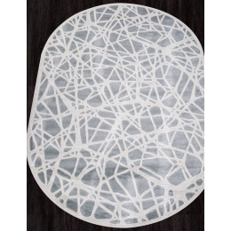 Ковер MIRANDA ( МИРАНДА ) D967 - BLUE-CREAM ( Овал )