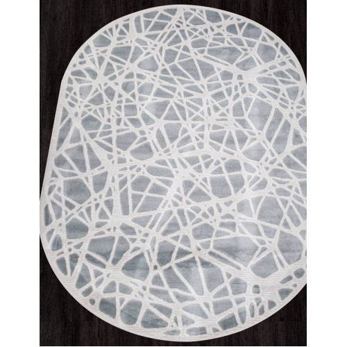 Ковер MIRANDA ( МИРАНДА ) D967 - BLUE-CREAM ( Овал )