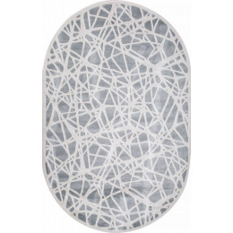 Ковер MIRANDA ( МИРАНДА ) D967 - BLUE-CREAM ( Овал )