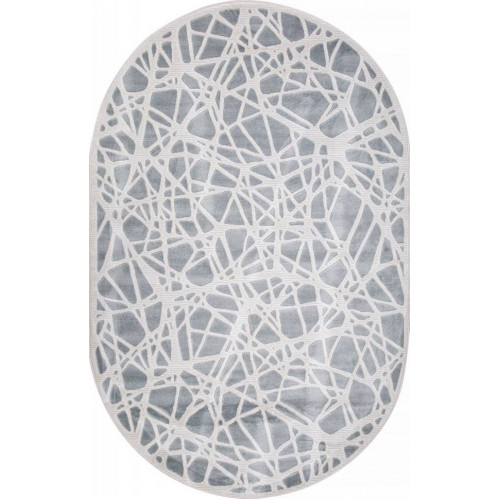 Ковер MIRANDA ( МИРАНДА ) D967 - BLUE-CREAM ( Овал )