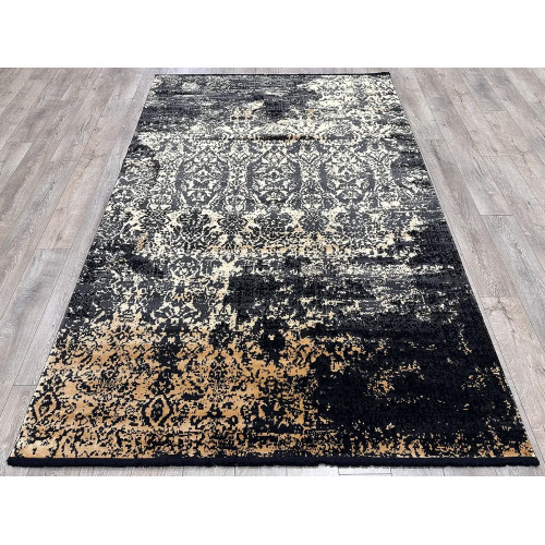 Ковер DAHLIA ( ДАХЛИЯ ) 9618A - BLACK / ORANGE