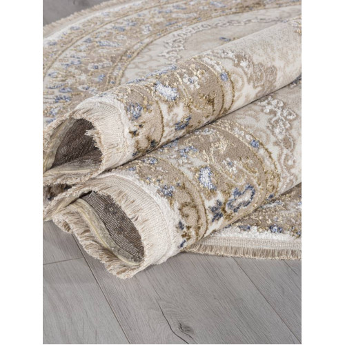 Ковер MOSSO ( МОССО ) 27226 - BEIGE / BLUE ( Овал ) 