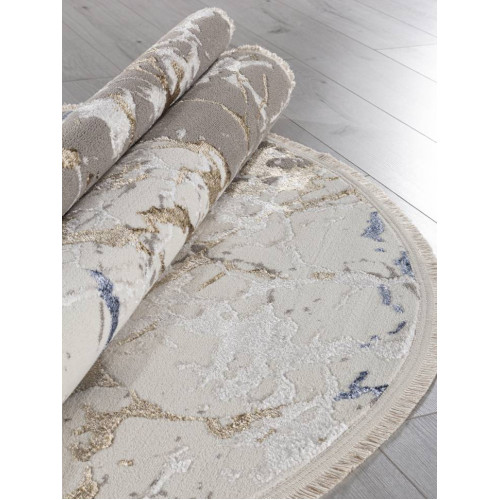 Ковер MOSSO ( МОССО ) 27231 - GRY / BLUE ( Овал )
