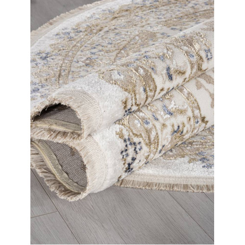 Ковер MOSSO ( МОССО ) 27239 - CREAM / BLUE ( Овал ) 