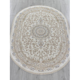 Ковер MOSSO ( МОССО ) 27239 - CREAM / BLUE ( Овал ) 
