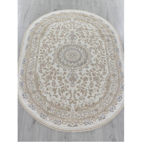 Ковер MOSSO ( МОССО ) 27239 - CREAM / BLUE ( Овал ) 