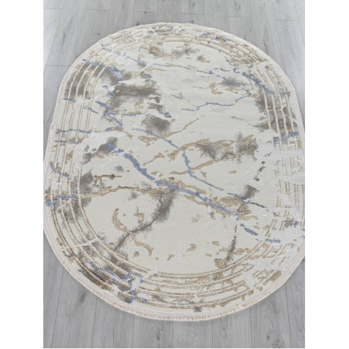 Ковер MOSSO ( МОССО ) 27243 - GRY / BLUE ( Овал )