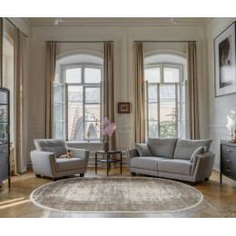 Ковер MARMARIS ( МАРМАРИС ) 26927A - GRY / D.BEIGE ( Овал ) 
